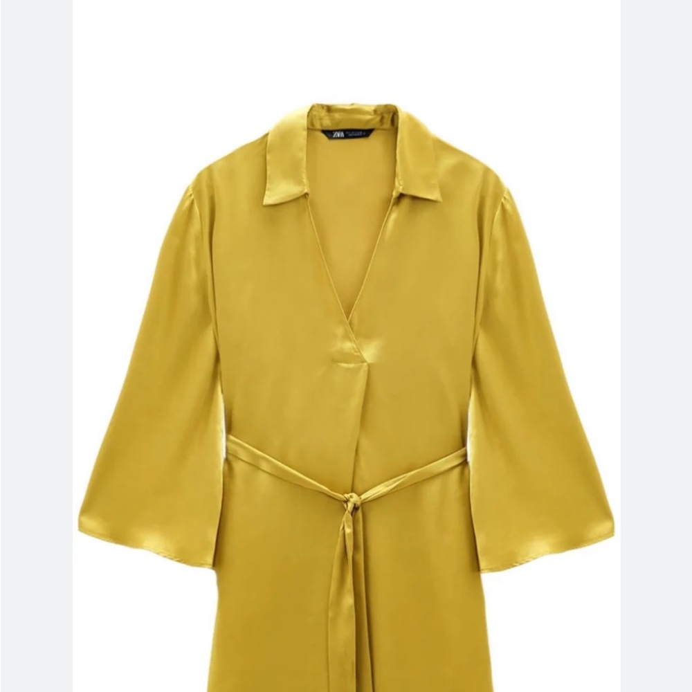 Zara Mustard Yellow Blouse - Picture 9 of 10